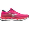 MIZUNO WAVE SKY 5 W PINK PEACOCK/SILVER/HOT CORAL 22 -Chaussures De Trail 9 100563 wave sky 5 w pink peacock silver hot coral j1gd2102 08 01