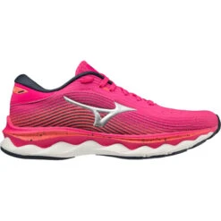MIZUNO WAVE SKY 5 W PINK PEACOCK/SILVER/HOT CORAL 22
