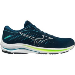 MIZUNO WAVE RIDER 25 GIBRALTAR SEA/WHITE/GREEN GECKO 22
