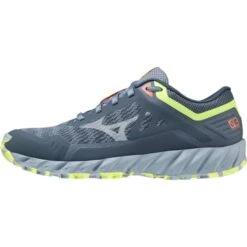 MIZUNO WAVE IBUKI 3 W VINTAGE INDIGO/SUBDUED BLUE/NEO LIME 22