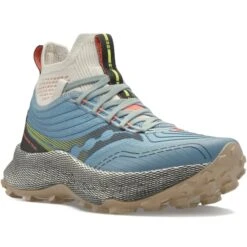 SAUCONY ENDORPHIN TRAIL MID W SLATE/CORAL 23 -Chaussures De Trail 9 100703 endorphin trail mid w slate coral s10646 06 03