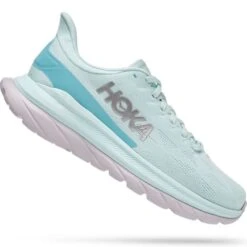 HOKA ONE ONE MACH 4 W BLUE GLASS/COASTAL SHADE 22 11 HOKA ONE ONE MACH 4 W BLUE GLASS/COASTAL SHADE 22 -Chaussures De Trail 9 100885 mach 4 w blue glass coastal shade 1113529 bgcs 04