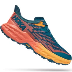 HOKA ONE ONE SPEEDGOAT 5 W BLUE CORAL/CAMELLIA 22 -Chaussures De Trail 9 107326 hoka one speedgoat 5 w blue coral camellia 1123158 bccml 04