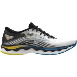 MIZUNO WAVE SKY 6 WHITE/CYBER YELLOW/INDIGO BUNTING 22