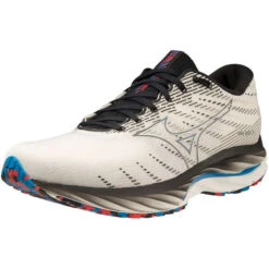 MIZUNO WAVE RIDER 26 SNOW WHITE/SILVER/INDIGO BUNTING 22 -Chaussures De Trail 9 109635 wave rider 26 snow white silver indigo bunting j1gc2263 01 03