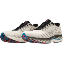 MIZUNO WAVE RIDER 26 SNOW WHITE/SILVER/INDIGO BUNTING 22 -Chaussures De Trail 9 109635 wave rider 26 snow white silver indigo bunting j1gc2263 01 06