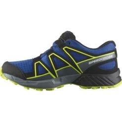 SALOMON SPEEDCROSS CSWP JR NAUTICAL BLUE/BLACK/ACID LIME 23 10 SALOMON SPEEDCROSS CSWP JR NAUTICAL BLUE/BLACK/ACID LIME 23 -Chaussures De Trail 9 109699 l41725800 03