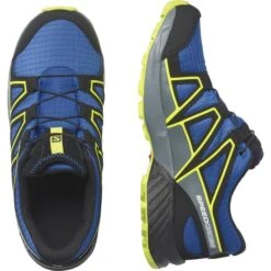 SALOMON SPEEDCROSS CSWP JR NAUTICAL BLUE/BLACK/ACID LIME 23 13 SALOMON SPEEDCROSS CSWP JR NAUTICAL BLUE/BLACK/ACID LIME 23 -Chaussures De Trail 9 109699 l41725800 06