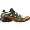 SALOMON SPEEDCROSS 6 WHITE/BLACK/EMPIRE YELLOW 23 1 SALOMON SPEEDCROSS 6 WHITE/BLACK/EMPIRE YELLOW 23 -Chaussures De Trail 9 109714 l41737800 01