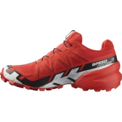 SALOMON SPEEDCROSS 6 GORE-TEX FIERY RED/BLACK/WHITE 23 -Chaussures De Trail 9 109729 l41739000 03