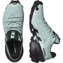 SALOMON SPEEDCROSS 6 GORE-TEX W AQUIFER/BLACK/YUCCA 23 -Chaussures De Trail 9 109730 l41743500 06