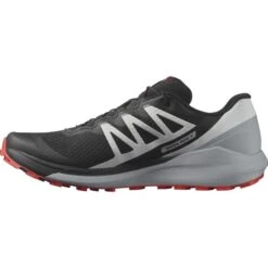 SALOMON SENSE RIDE 4 BLACK/PEARL BLUE/POPPY RED 22 -Chaussures De Trail 9 109799 l41726600 03