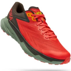 HOKA ONE ONE ZINAL FIESTA/BLACK OLIVE 22 -Chaussures De Trail 9 110295 zinal fiesta black olive 1119399 fbol 03