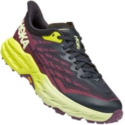 HOKA ONE ONE SPEEDGOAT 5 W BLUE GRAPHITE/EVENIG PRIMROSE 22 -Chaussures De Trail 9 110321 speedgoat 5 w blue graphite evenig primrose 1123158 bgepm 03