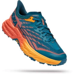 HOKA ONE ONE SPEEDGOAT 5 WIDE W BLUE CORAL/CAMELLIA 22 -Chaussures De Trail 9 110439 speedgoat 5 wide w blue coral camellia 1123160 bccml 04