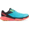 HOKA ONE ONE ZINAL W SCUBA BLUE/DIVA PINK 22 -Chaussures De Trail 9 110624 zinal w scuba blue diva pink 1119400 sbdp 01