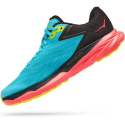 HOKA ONE ONE ZINAL W SCUBA BLUE/DIVA PINK 22 -Chaussures De Trail 9 110624 zinal w scuba blue diva pink 1119400 sbdp 06