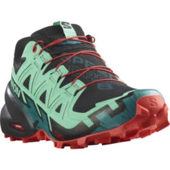 SALOMON SPEEDCROSS 6 W BLACK/BISCAY GREEN/FIERY RED 23 -Chaussures De Trail 9 121559 speedcross 6 w black biscay green fiery red l47116100 03