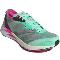 ADIDAS ADIZERO ADIOS 7 W PULSE MINT/SILVER MET/CORE BLACK 23 12 ADIDAS ADIZERO ADIOS 7 W PULSE MINT/SILVER MET/CORE BLACK 23 -Chaussures De Trail 9 122971 adizero adios 7 w pulse mint silver met core black gv9062 05