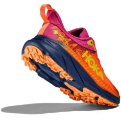 HOKA ONE ONE CHALLENGER 7 GORE-TEX W VIBRANT ORANGE/PINK YARROW 23 12 HOKA ONE ONE CHALLENGER 7 GORE-TEX W VIBRANT ORANGE/PINK YARROW 23 -Chaussures De Trail 9 124159 challenger 7 gore tex w vibrant orange pink yarrow 1134502 vopy 05
