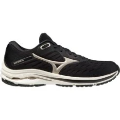 MIZUNO WAVE RIDER 24 W BLACK/PLATINUM GOLDOLD/FUDGE 21