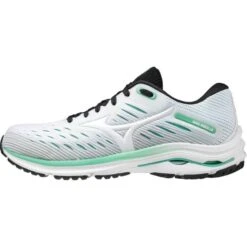 MIZUNO WAVE RIDER 24 W WHITE/WHITE/JADE CREAM 21 -Chaussures De Trail 9 82890 wave rider 24 w white white jade cream j1gd2003 02 02