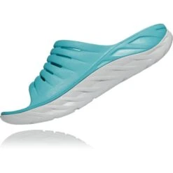 HOKA ONE ONE ORA RECOVERY SLIDE 2 AQUARELLE/BLAZING ORANGE 21 -Chaussures De Trail 9 90464 ora recovery slide aquarelle blazing orange 1099673 abor 04